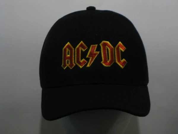 AC/DC - EMBROIDERED BASEBALL CAP - Adjustable Velcro Back -Unisex